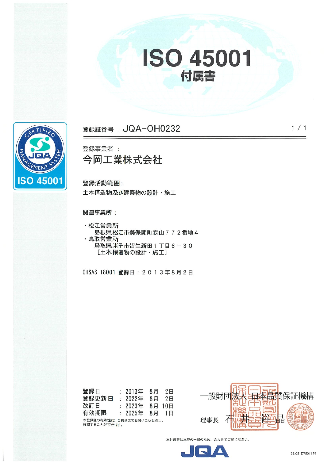 ISO45001(付属書)